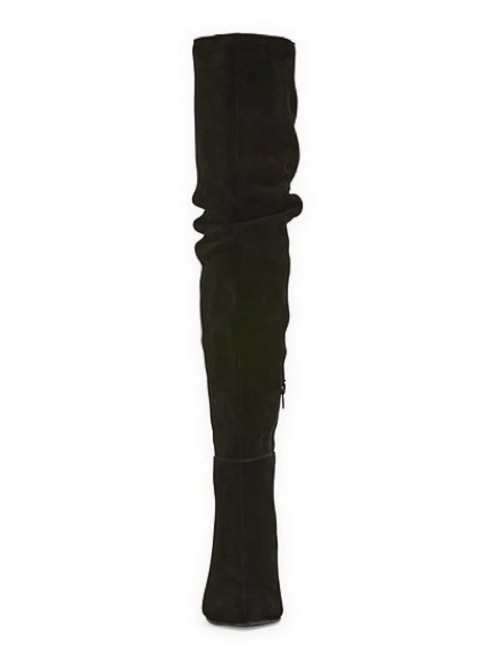 Women’s Black Over-the-Knee Pointed Toe Heel Boots